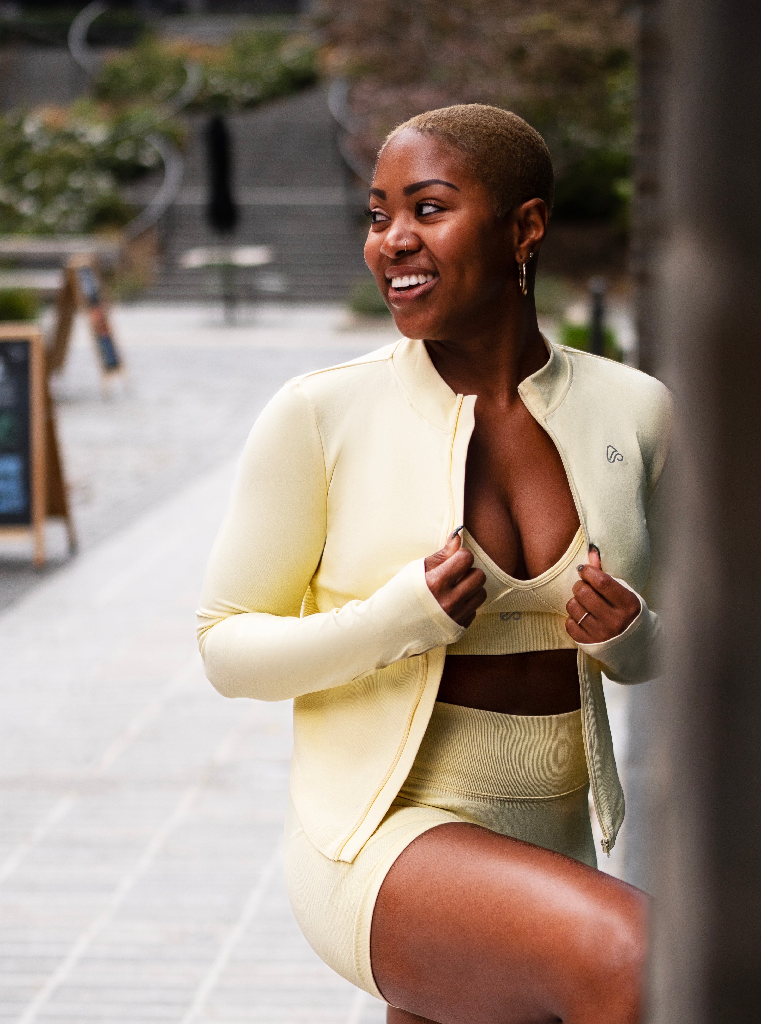 Neutral Flow Zip-Up Jacket