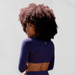 Core Long Sleeve Crop — front view
