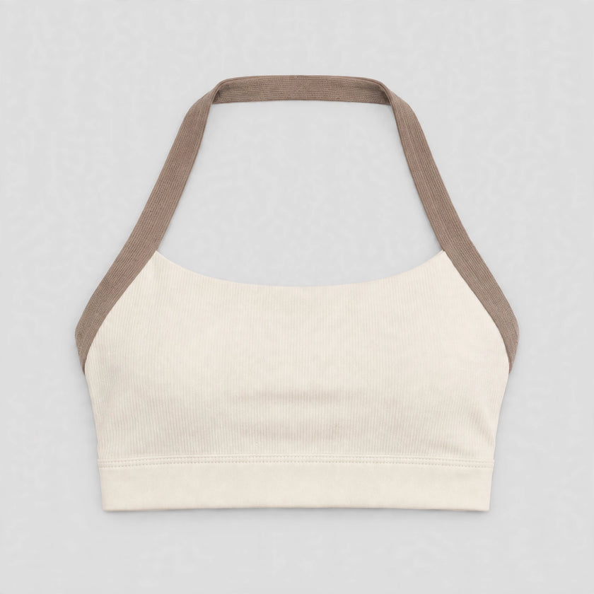 Muse Trim Halter Bra — front view