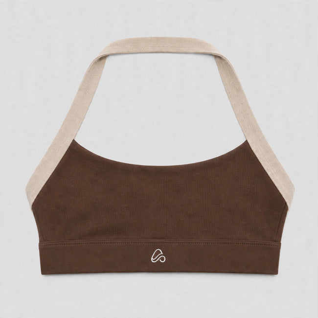 Muse Trim Halter Bra — front view
