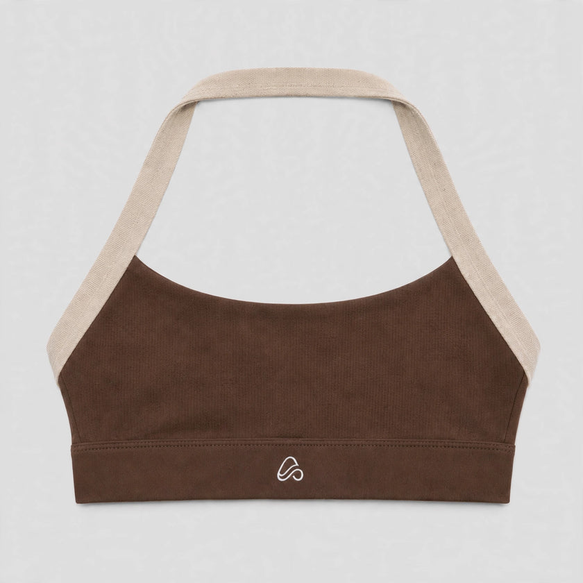 Muse Trim Halter Bra — front view
