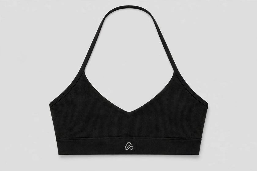 Core Halter Bra — front view