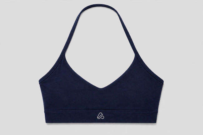 Core Halter Bra — front view