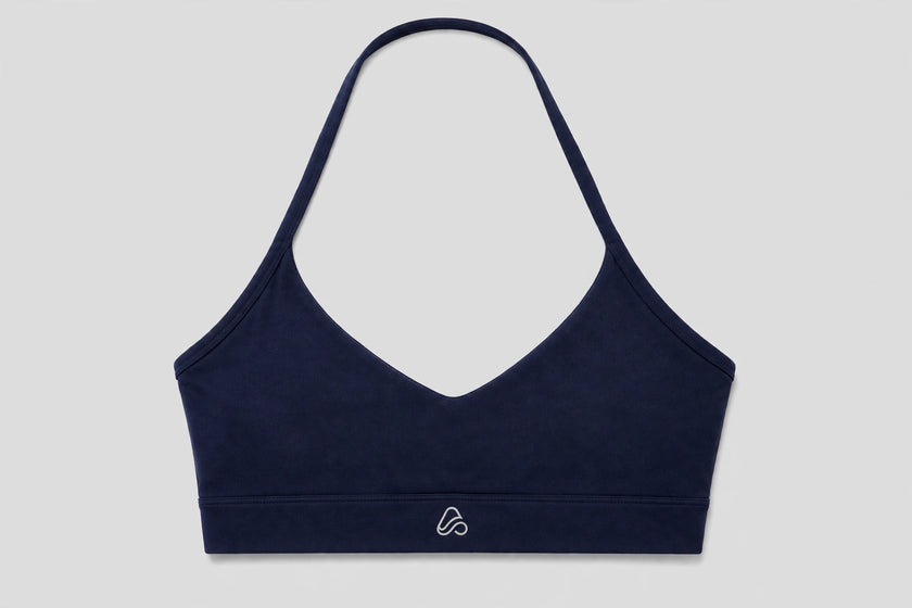 Core Halter Bra — front view