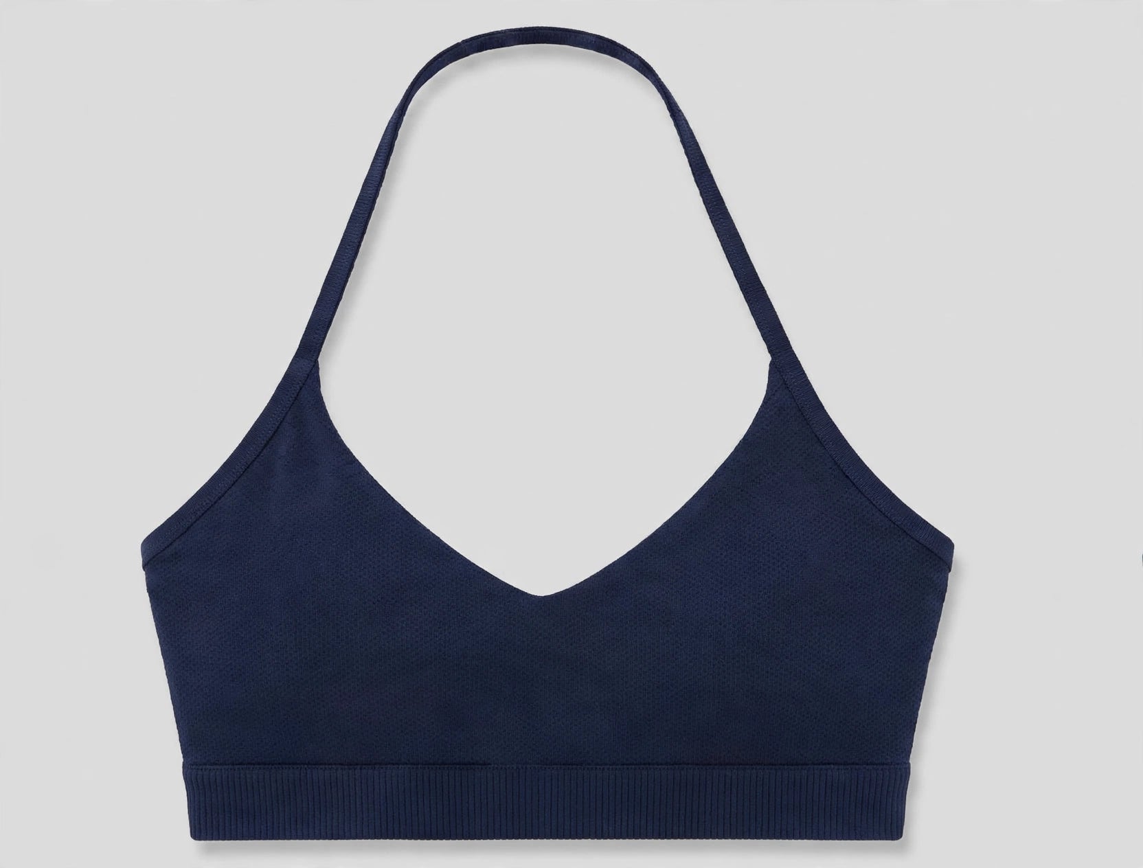 Core Halter Bra — front view