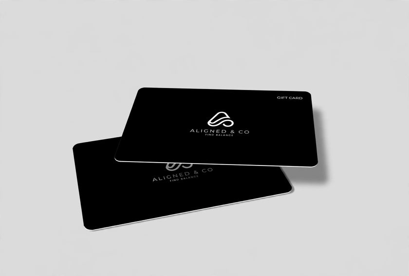 Aligned & Co. Gift Cards — front view